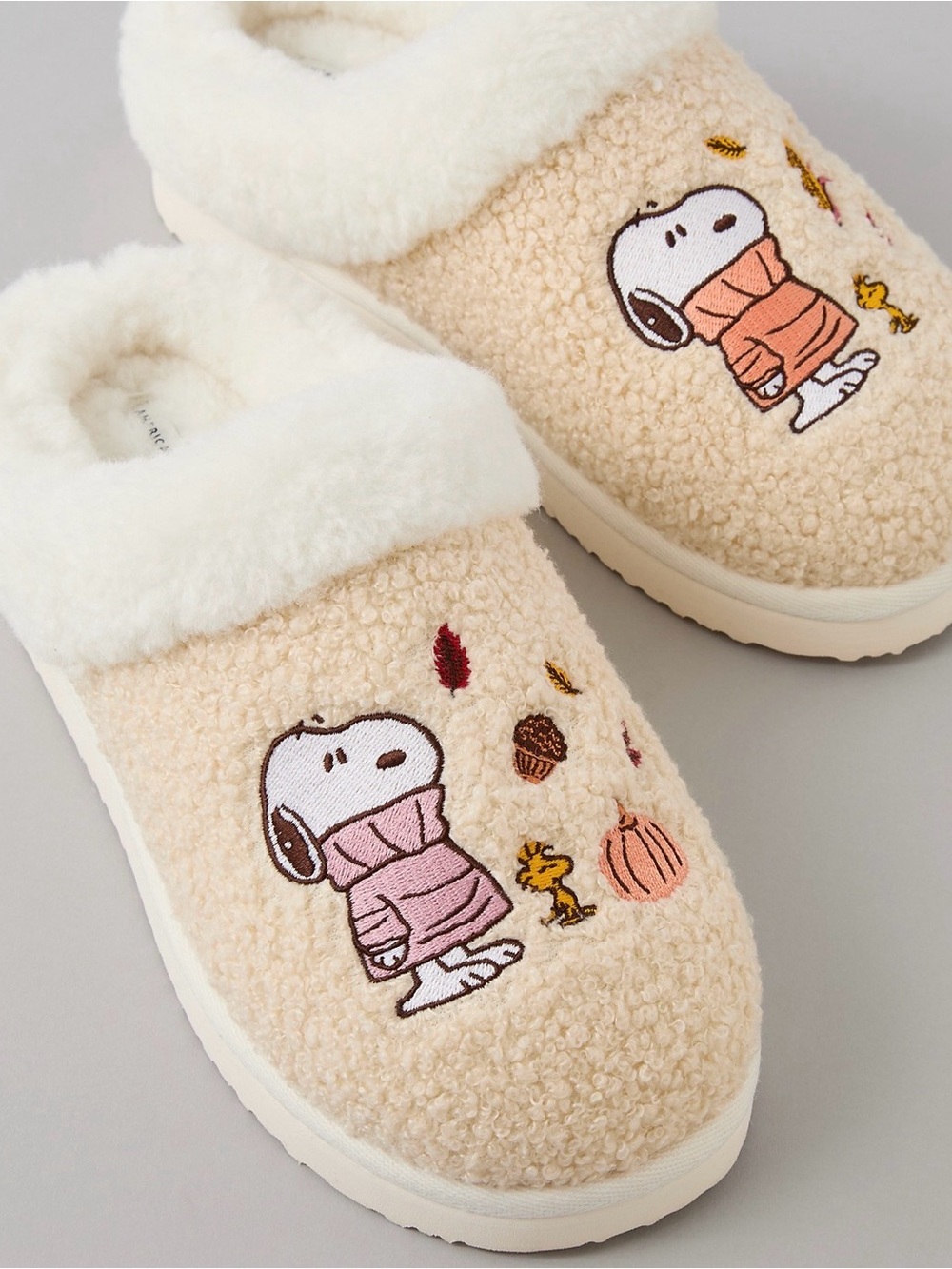 🧥🍂 American Eagle Snoopy Scuff Slipper Fall 🧥🍂